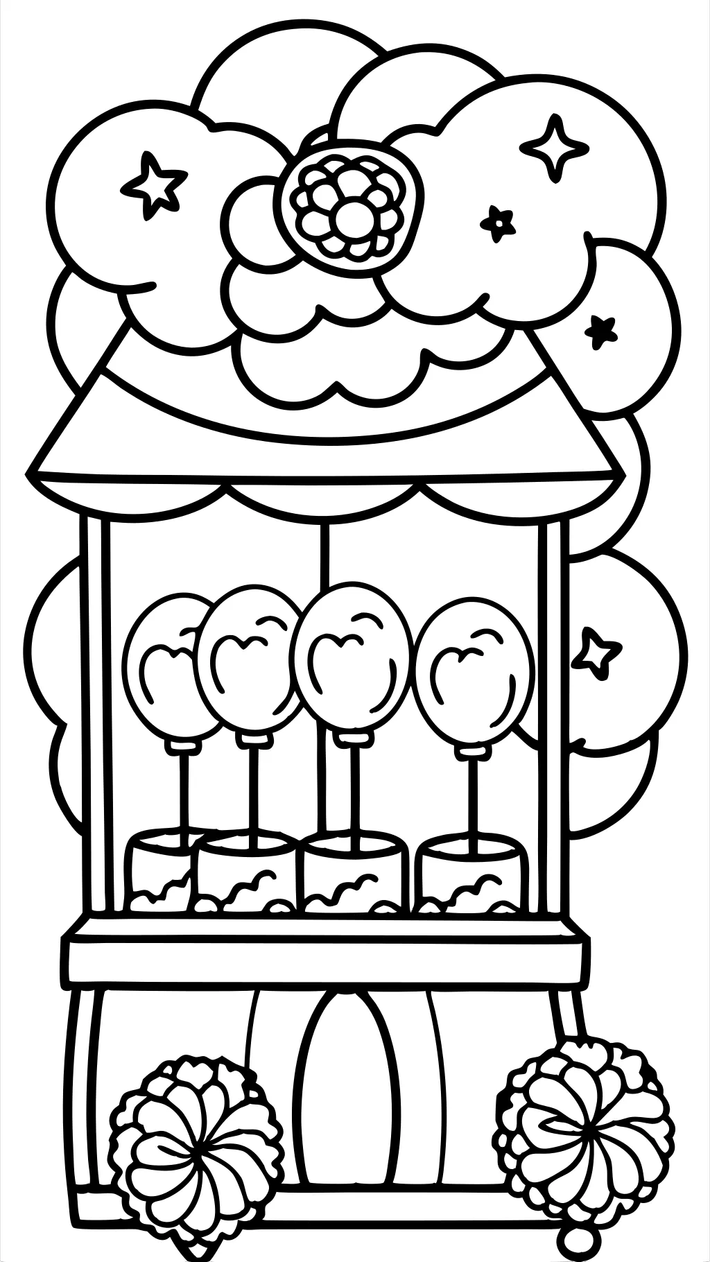 cotton candy coloring page